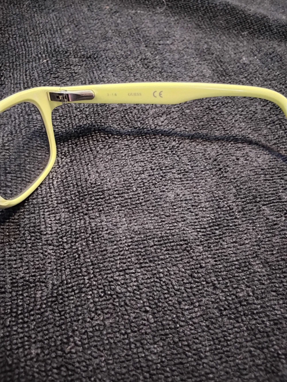 Kids Two-Tone Rectangular Glasses in Lime Green and Black